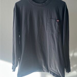 Dickies Men's Charcoal Long Sleeve Tee